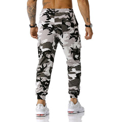 Men's patchwork camouflage jogging pants outdoor sports pants
