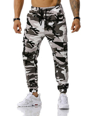 Men's patchwork camouflage jogging pants outdoor sports pants