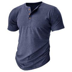 Solid color half-cardigan short-sleeved T-shirt