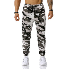 Men's patchwork camouflage jogging pants outdoor sports pants