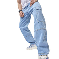 Classic Straight Leg Denim Jeans for Men