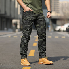 Outdoor wear-resistant camouflage overalls training pants