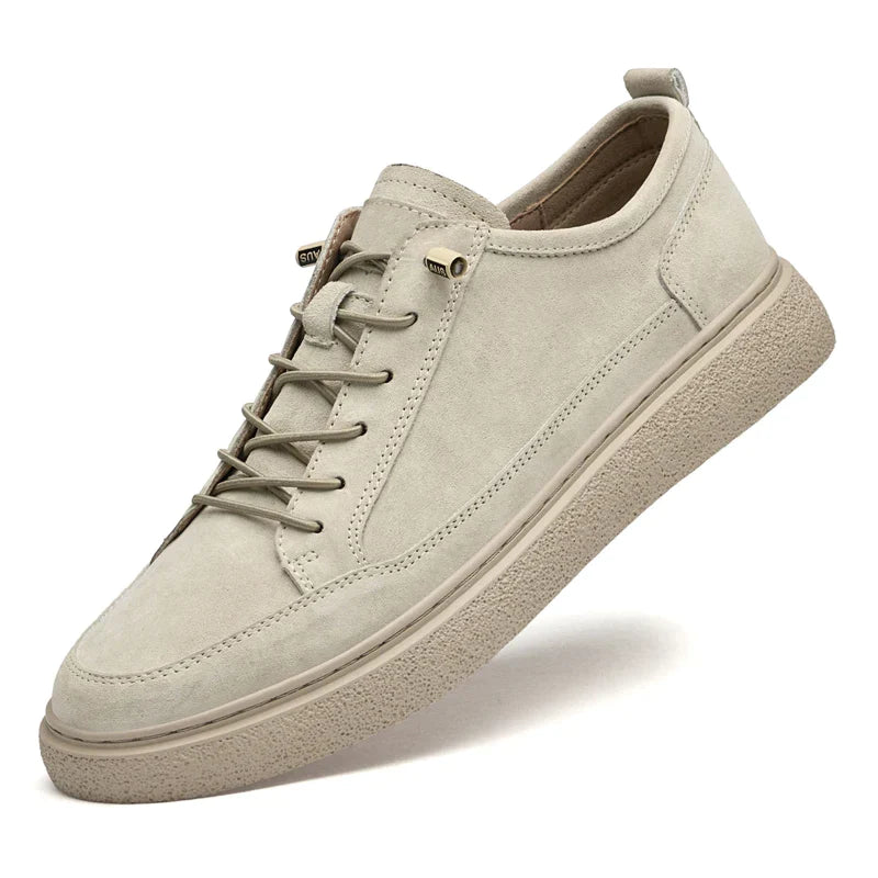 Men's High Quality Casual Shoes Fashion Leather Lace-Up Sneakers